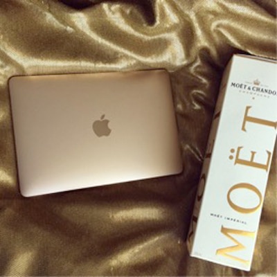 MacBook and Moet