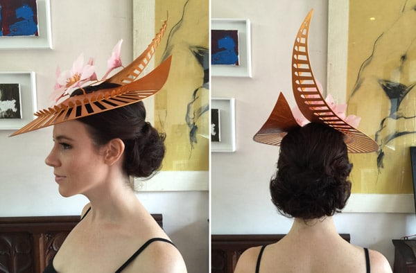 hairstyle with big fascinator