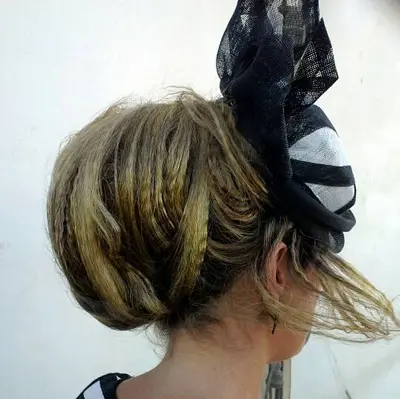 textured crimped millinery