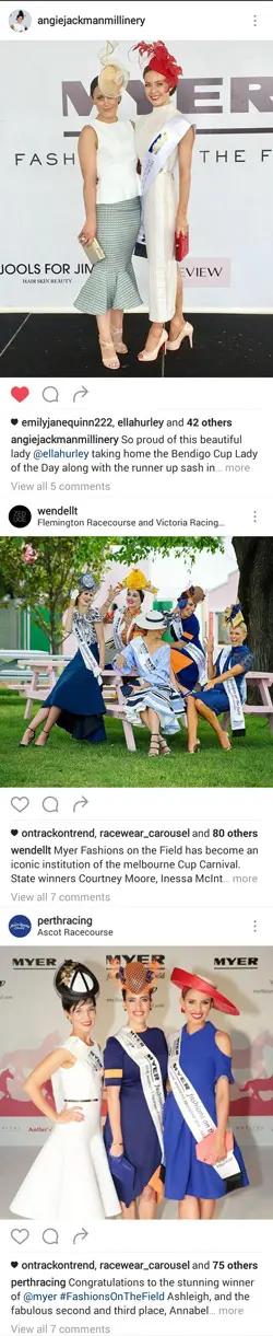 Fashions on the Field Winners Instagram