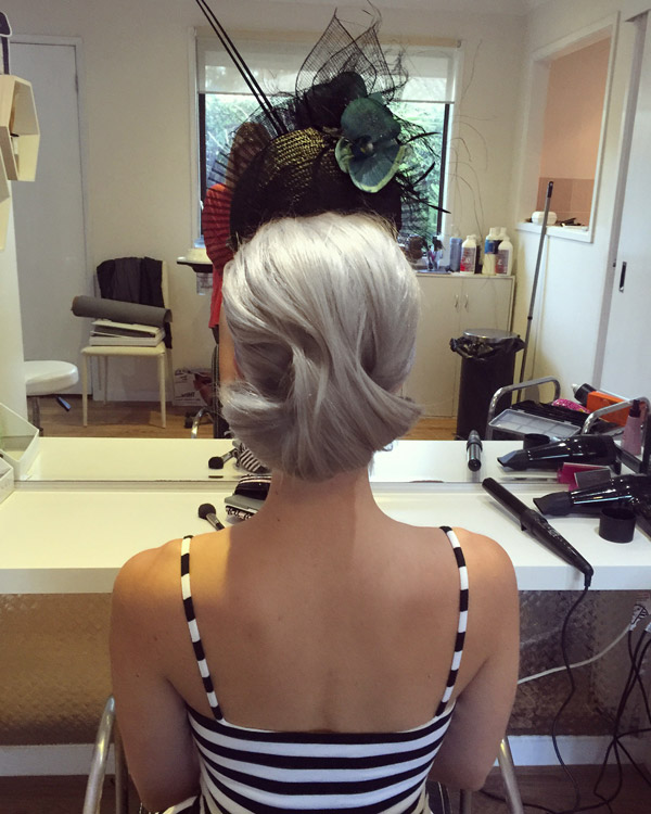 Races Hairstyle with fascinator