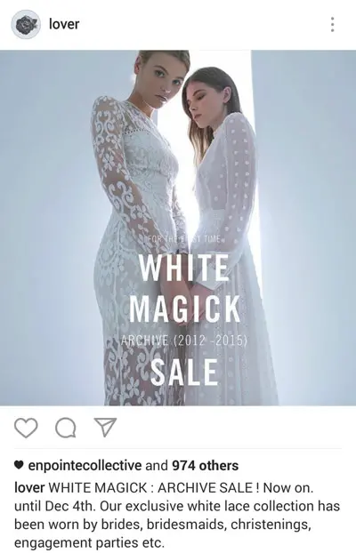 race dress sales on instagram