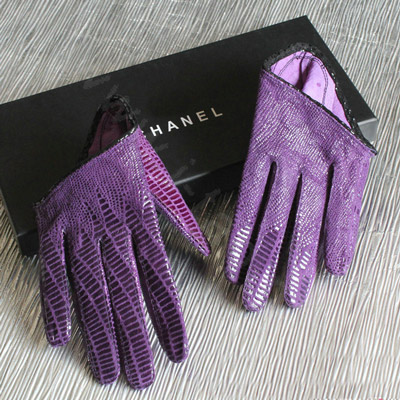 Purple half palm gloves