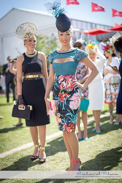 Flemington spring racing carnival fashions on the field