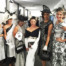 black and white race dress for derby day