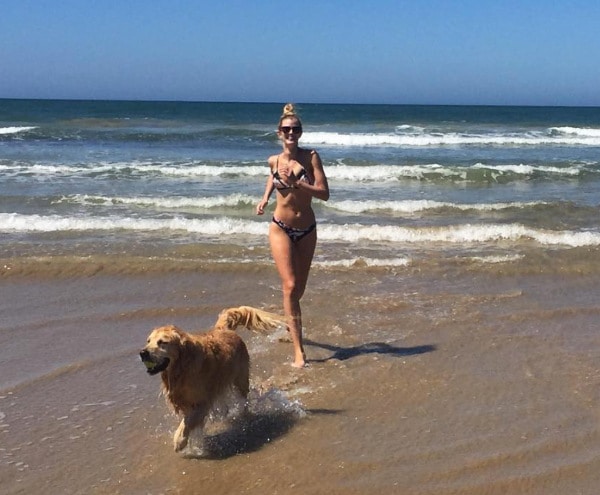 Courtney Moore Geelong Beach Dog