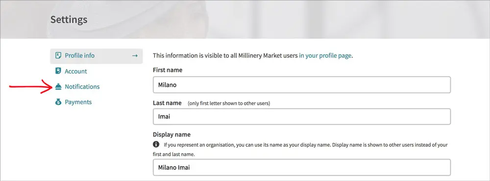 how to change millinery market