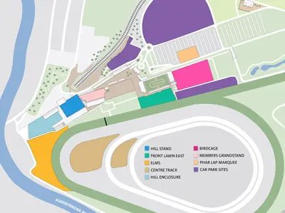 race course track map