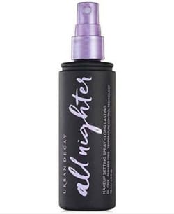 urban decay all nighter makeup setting spray