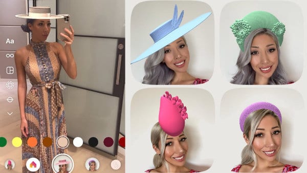 instagram augmented reality hat filters