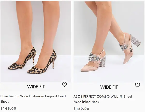 Bridal shoes and leopard shoes in dune colour