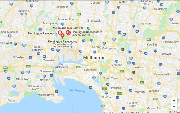map of melbourne