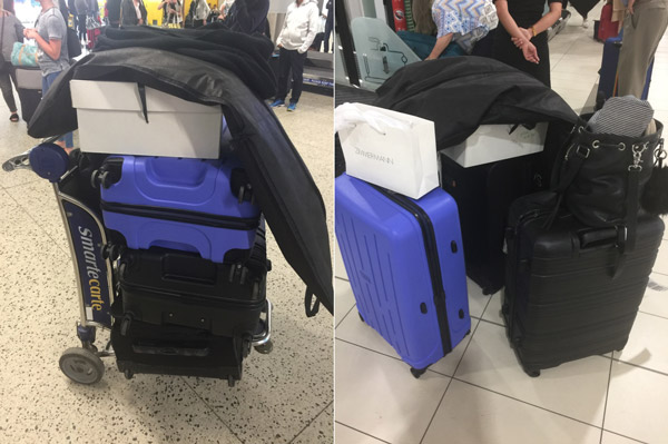 Spring carnival luggage suitcases
