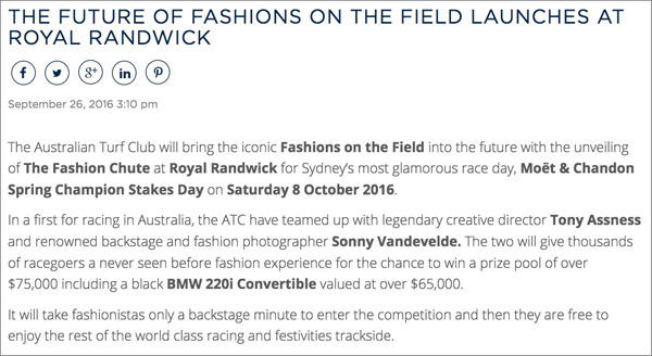 royal randwick fashion chute photo competition