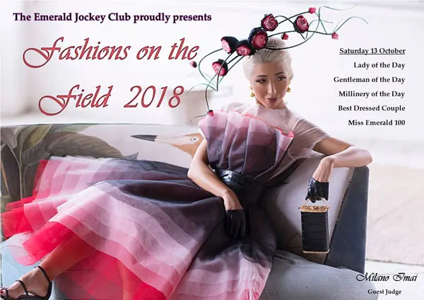 Fashion on the Field 2018, Emerald 100 Race day judging, racewear, trends, dress, outfit, racing fashion, Milano Imai, fashion blogger