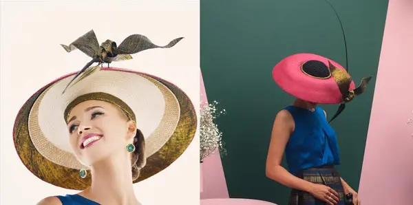 louise macdonald myer millinery award pink dior hat