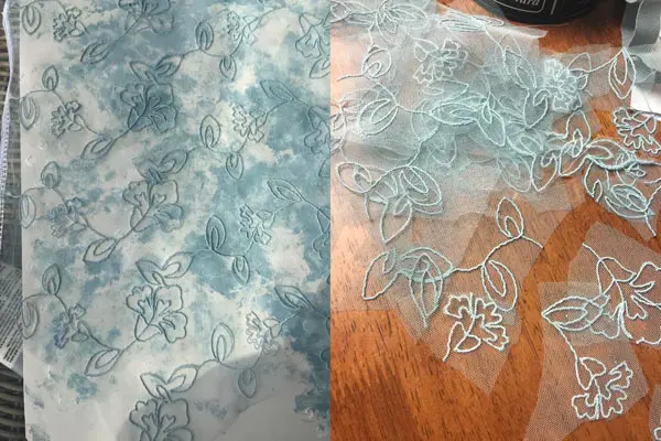 painting lace blue
