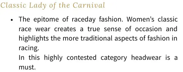 fotf judging criteria for classic lady category