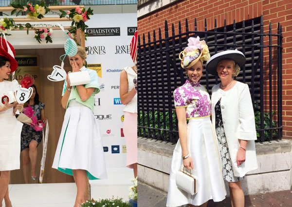 crystal kimber winning prize to royal ascot white skirt mint top