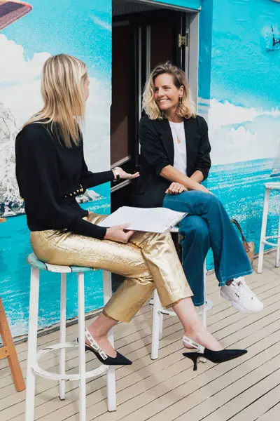 interview marketing fashion conversation between women