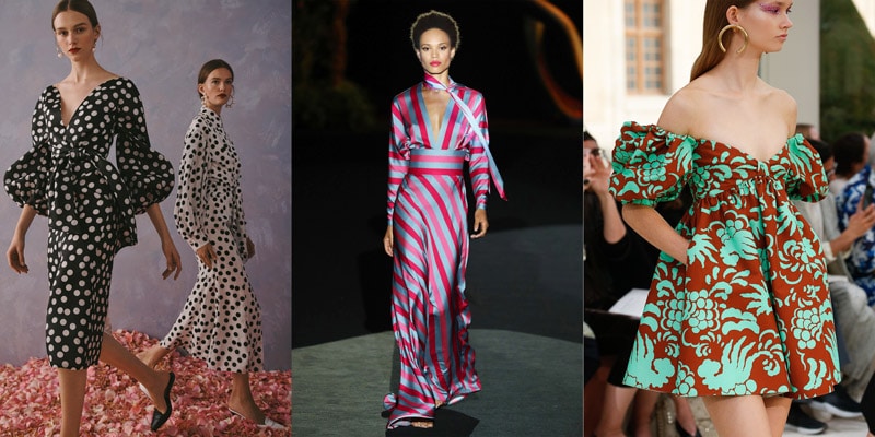 Bold Print Trends: Polka dots, stripes and big blooms