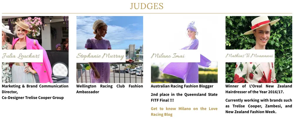 fashions on the field judges bio
