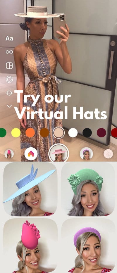 millinery market instagram hat filter augmented reality